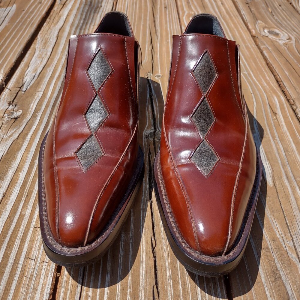 Vintage John Fluevog Diamond Loafers EUC
